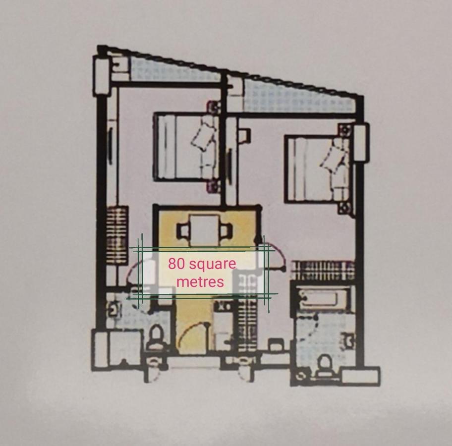 U-Home Private 80-86Sqm Adjustable 2Bedrooms Wooden Decor 80平米 شيانغ ماي المظهر الخارجي الصورة